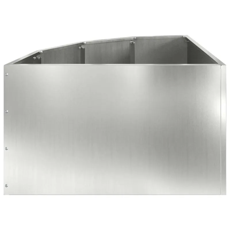 Kampinė Vazonas Sidabro 60 x 60 x 35 cm Galvanizuotas plienas