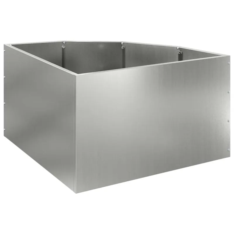 Kampinė Vazonas Sidabro 60 x 60 x 35 cm Galvanizuotas plienas