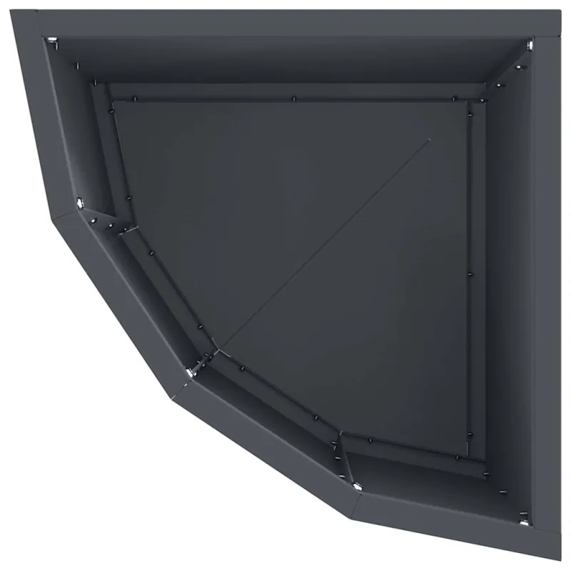 Kampinė Vazonas Antracitas 30 x 30 x 35 cm Plienas