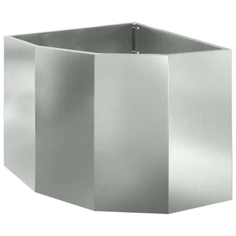 Kampinė Vazonas Sidabro 60 x 60 x 50 cm Galvanizuotas plienas