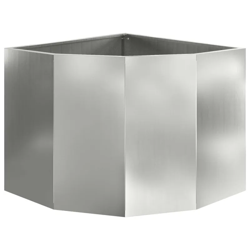 Kampinė Vazonas Sidabro 60 x 60 x 50 cm Galvanizuotas plienas