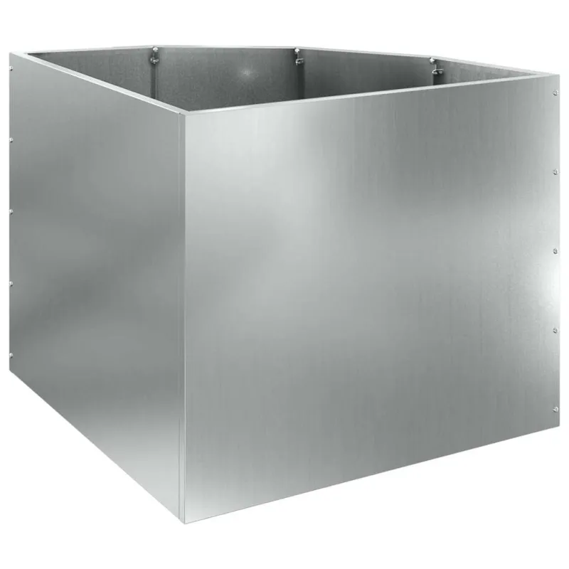 Kampinė Vazonas Sidabro 60 x 60 x 50 cm Galvanizuotas plienas