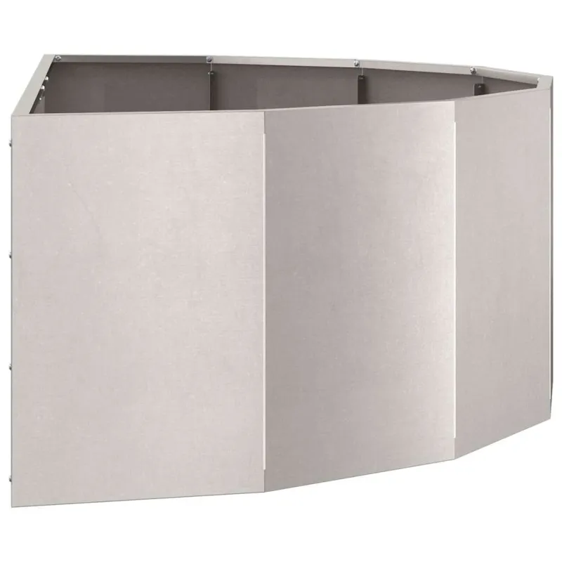Lovelis Sidabro 120 x 60 x 35 cm Nerūdijantis Plienas