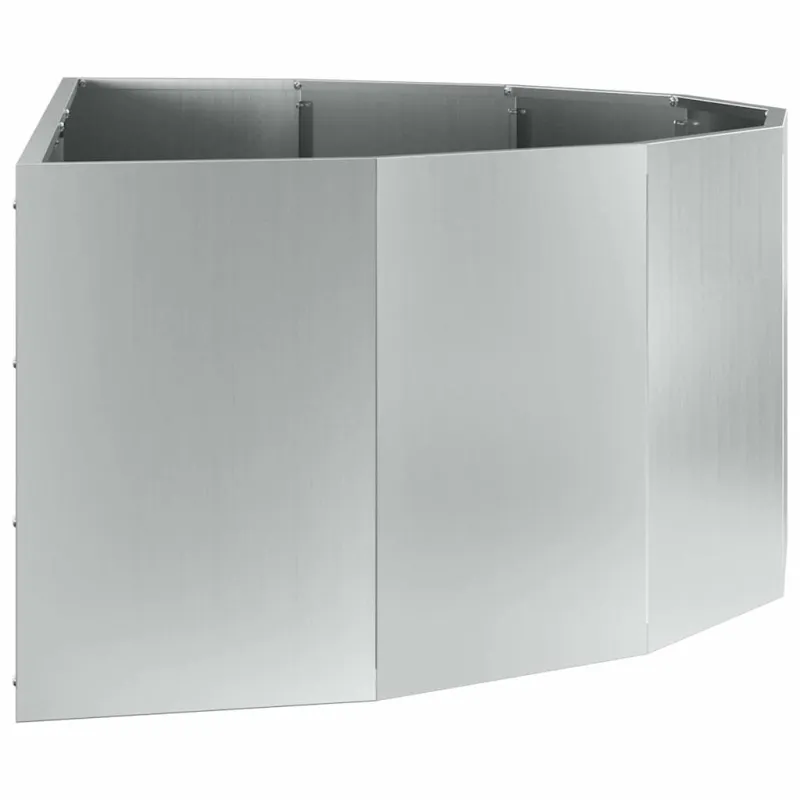 Lovelis Sidabro 120 x 60 x 35 cm Cinkuota plienas