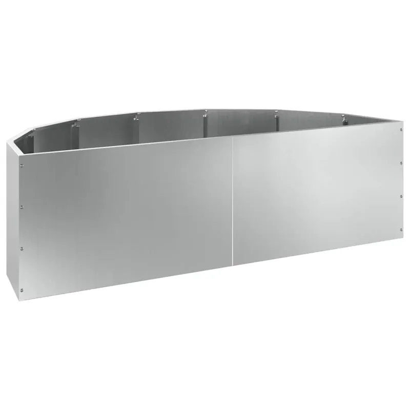 Lovelis Sidabro 120 x 60 x 35 cm Cinkuota plienas
