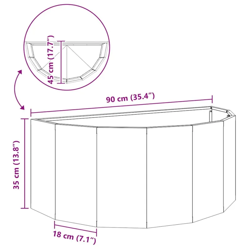 Lovelis Antracitas 90 x 45 x 35 cm Plienas