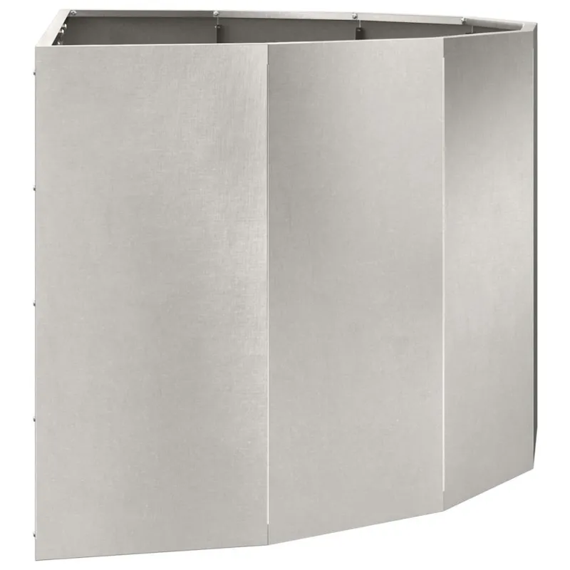 Lovelis Sidabro 120 x 60 x 50 cm Nerūdijantis Plienas