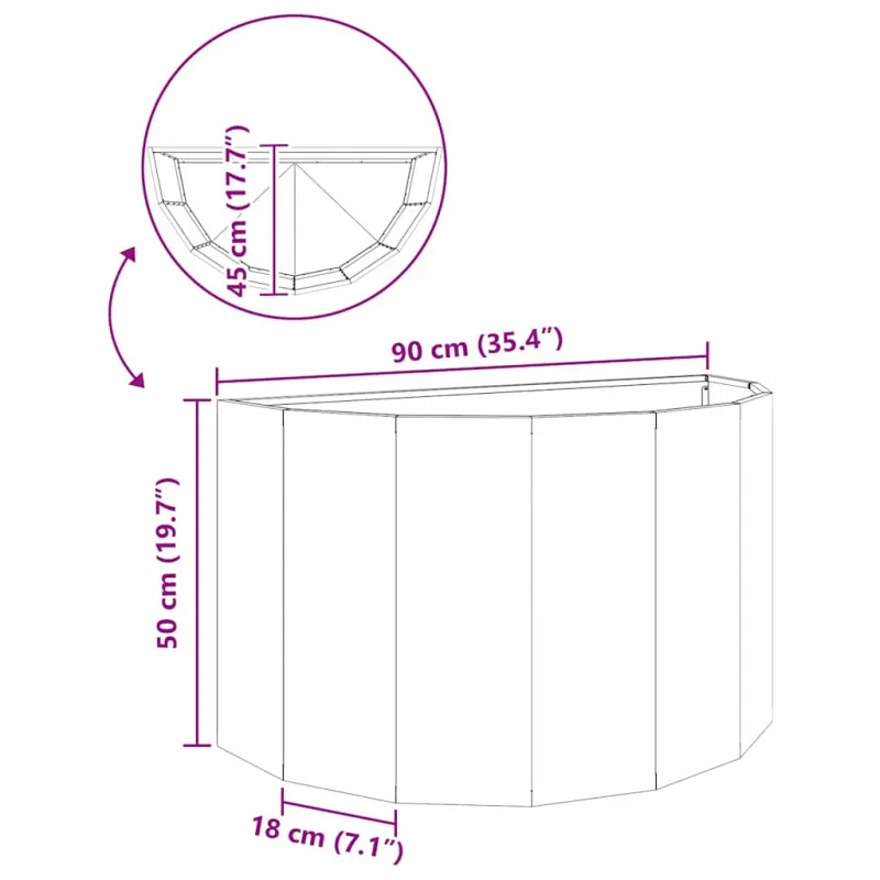 Lovelis Sidabro 90 x 45 x 50 cm Cinkuota plienas