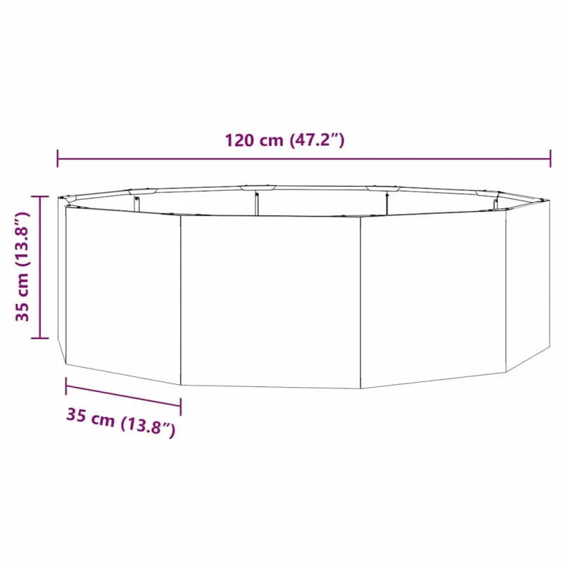 Lovelis Juoda 120 x 120 x 35 cm Plienas