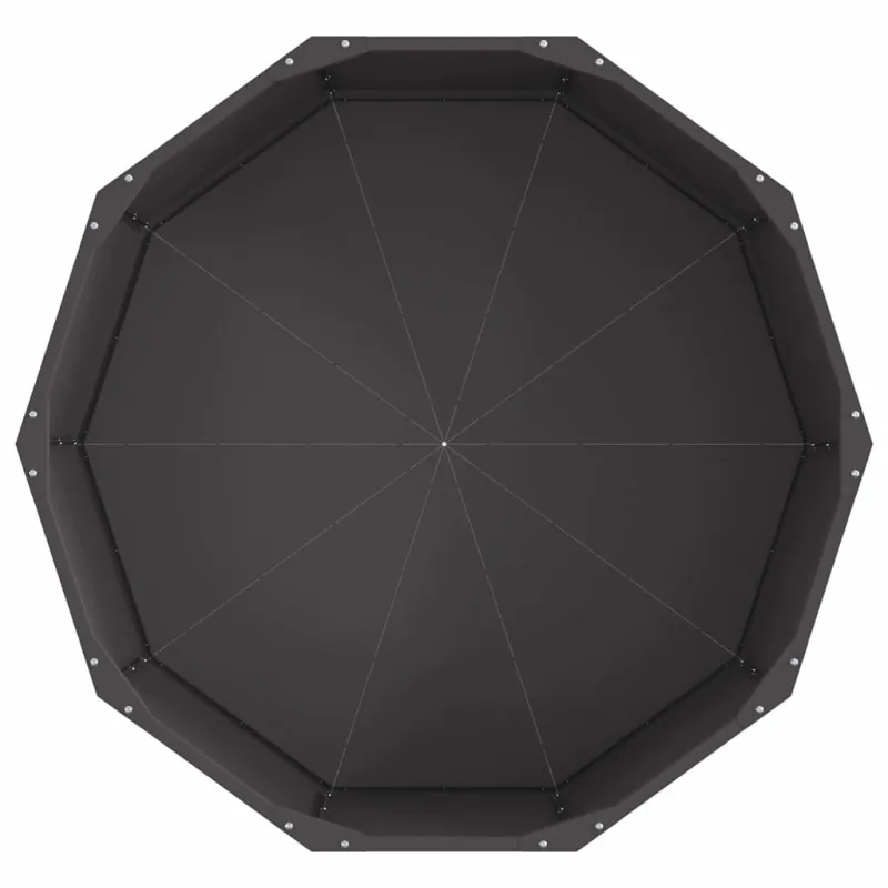 Lovelis Juoda 90 x 90 x 35 cm Plienas