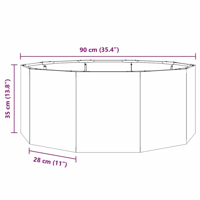Lovelis Juoda 90 x 90 x 35 cm Plienas