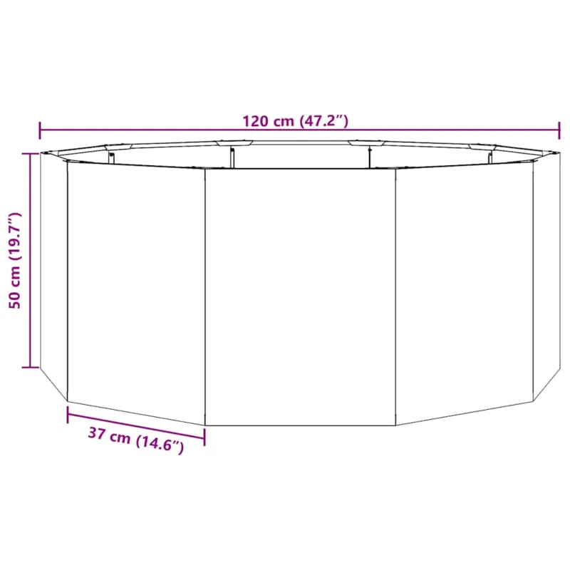 Lovelis Sidabro 120 x 120 x 50 cm Cinkuota plienas