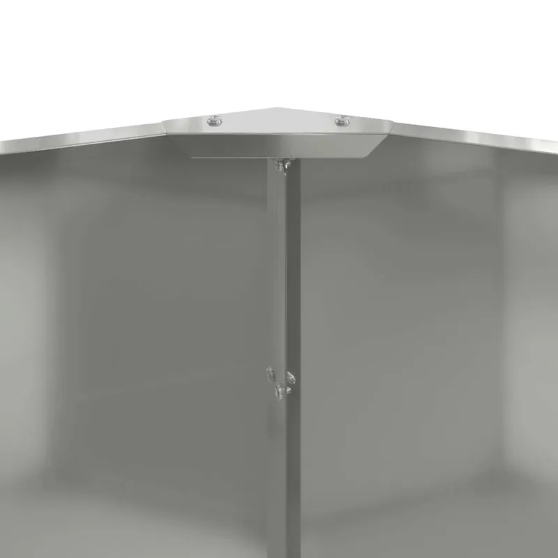 Lovelis Sidabro 90 x 90 x 50 cm Cinkuota plienas