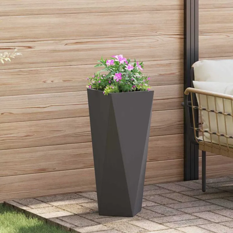 Lovelis 2 pcs Juoda 30 x 30 x 75 cm Plienas