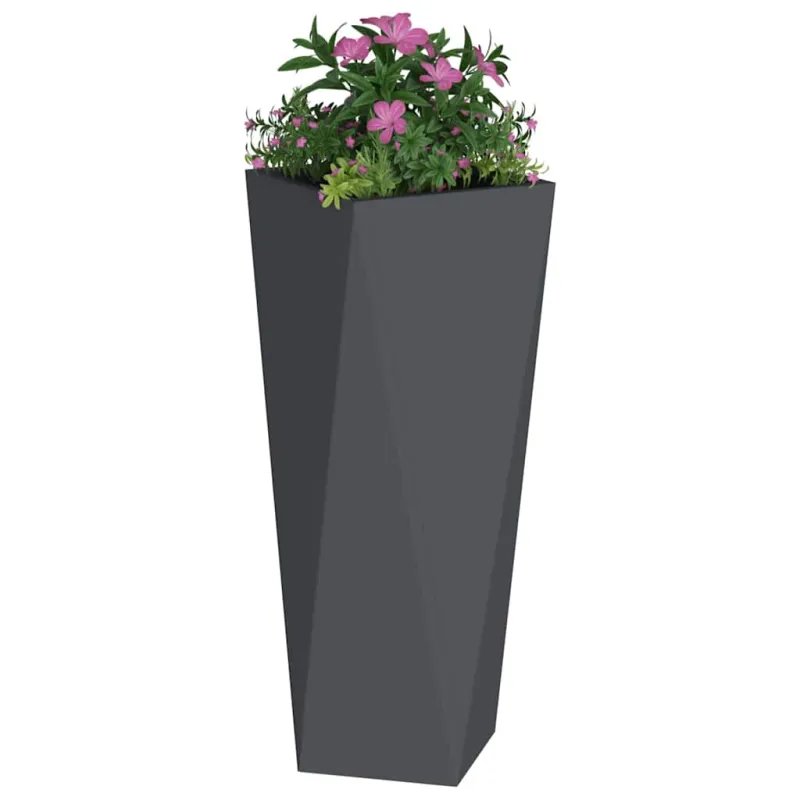 Lovelis 2 pcs Antracitas 30 x 30 x 75 cm Plienas