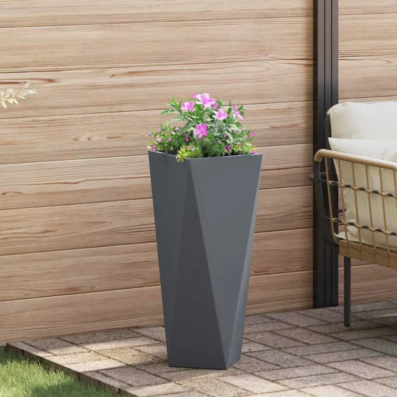Lovelis 2 pcs Antracitas 30 x 30 x 75 cm Plienas