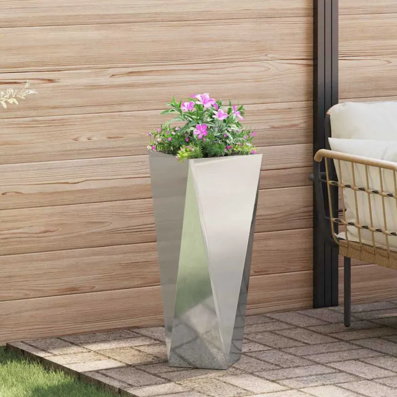 Lovelis 2 pcs Sidabro 30 x 30 x 75 cm Cinkuota plienas
