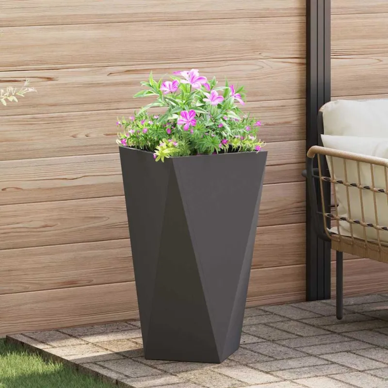 Lovelis 2 pcs Juoda 40 x 40 x 75 cm Plienas