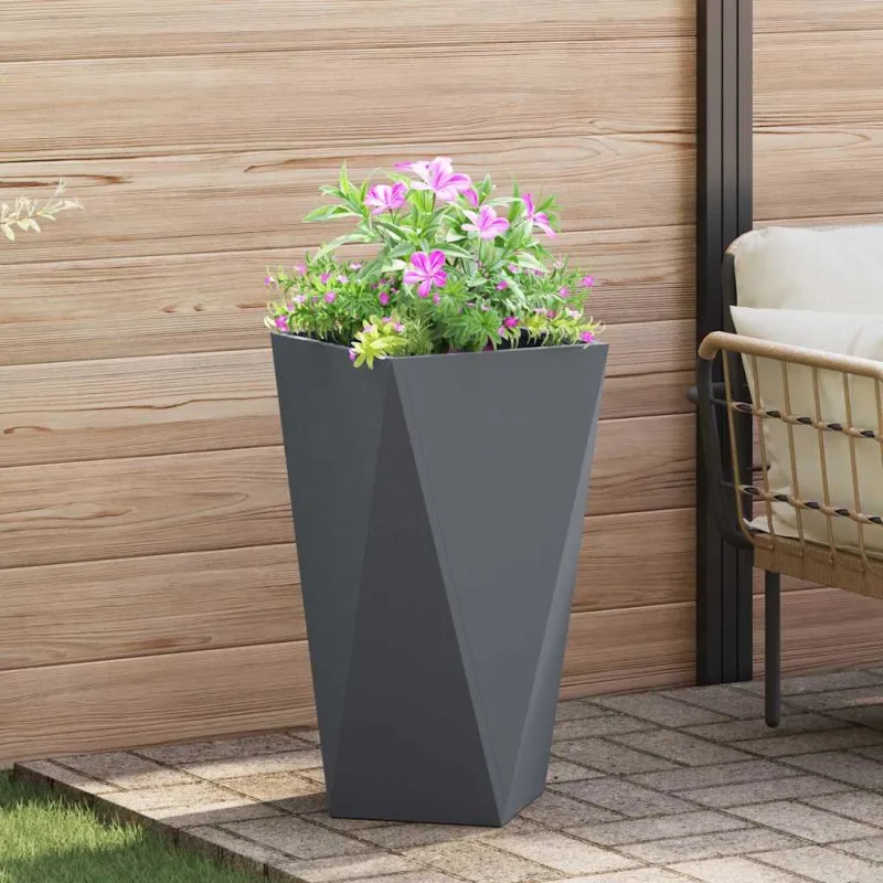 Lovelis 2 pcs Antracitas 40 x 40 x 75 cm Plienas