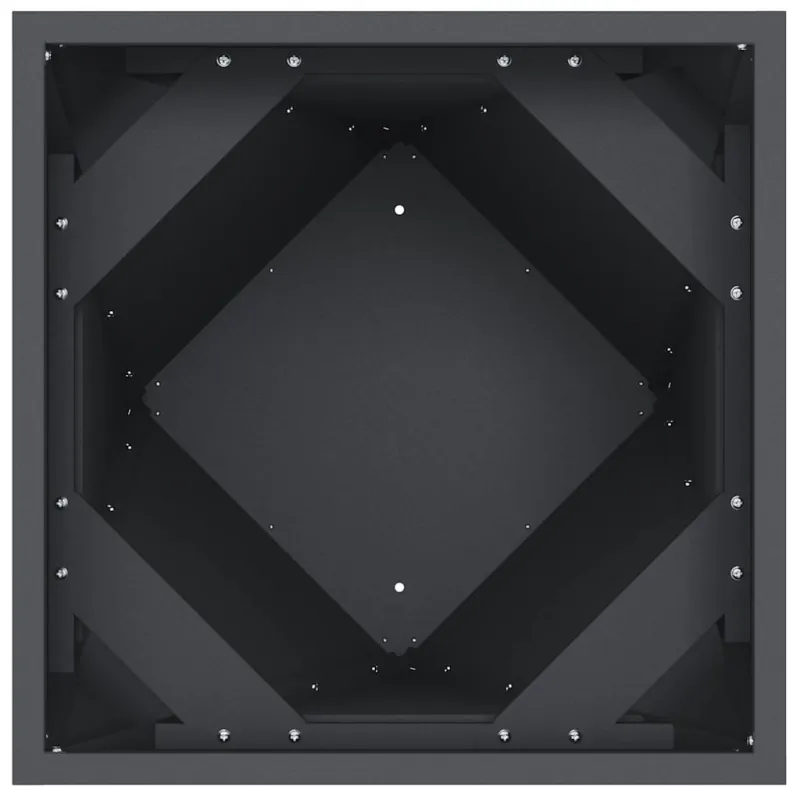 Lovelis 2 pcs Antracitas 40 x 40 x 75 cm Plienas