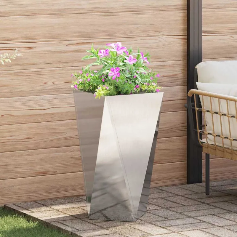 Lovelis 2 pcs Sidabro 40 x 40 x 75 cm Nerūdijantis Plienas
