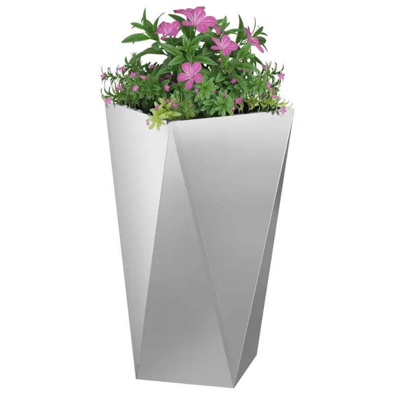 Lovelis 2 pcs Sidabro 40 x 40 x 75 cm Cinkuota plienas