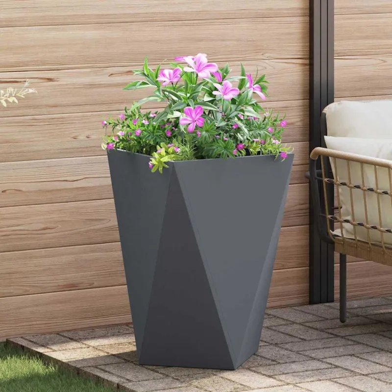 Lovelis 2 pcs Antracitas 50 x 50 x 75 cm Plienas