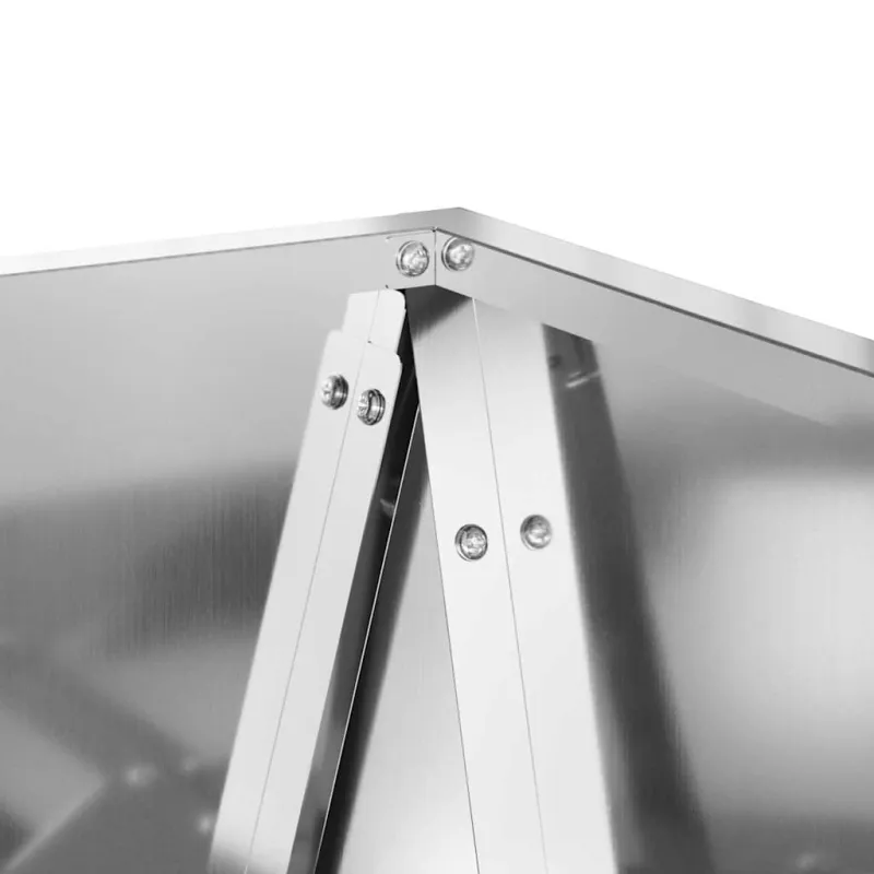 Lovelis Sidabro 50 x 50 x 75 cm Cinkuota plienas