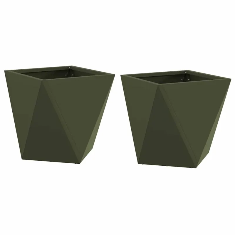 Lovelis 2 pcs Alyvuogių žalia 30 x 30 x 30 cm Plienas