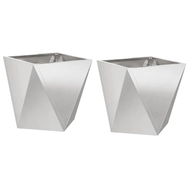 Lovelis 2 pcs Sidabro 30 x 30 x 30 cm Nerūdijantis Plienas