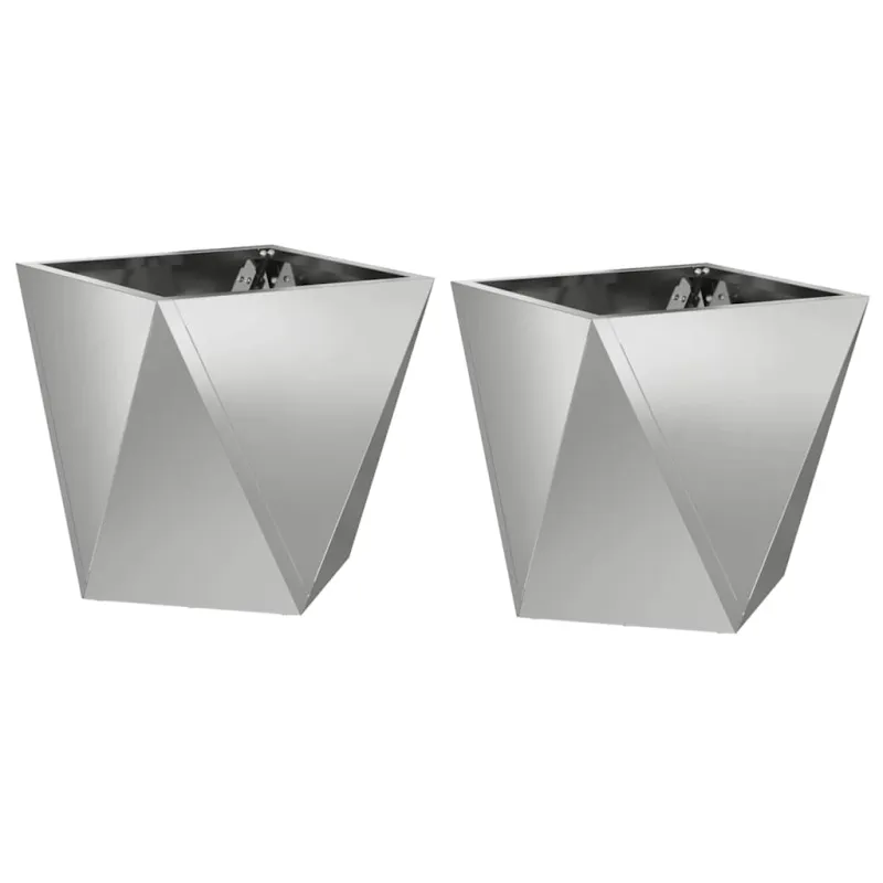 Lovelis 2 pcs Sidabro 30 x 30 x 30 cm Cinkuota plienas