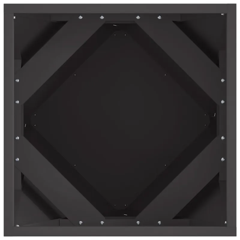 Lovelis Juoda 40 x 40 x 40 cm Plienas