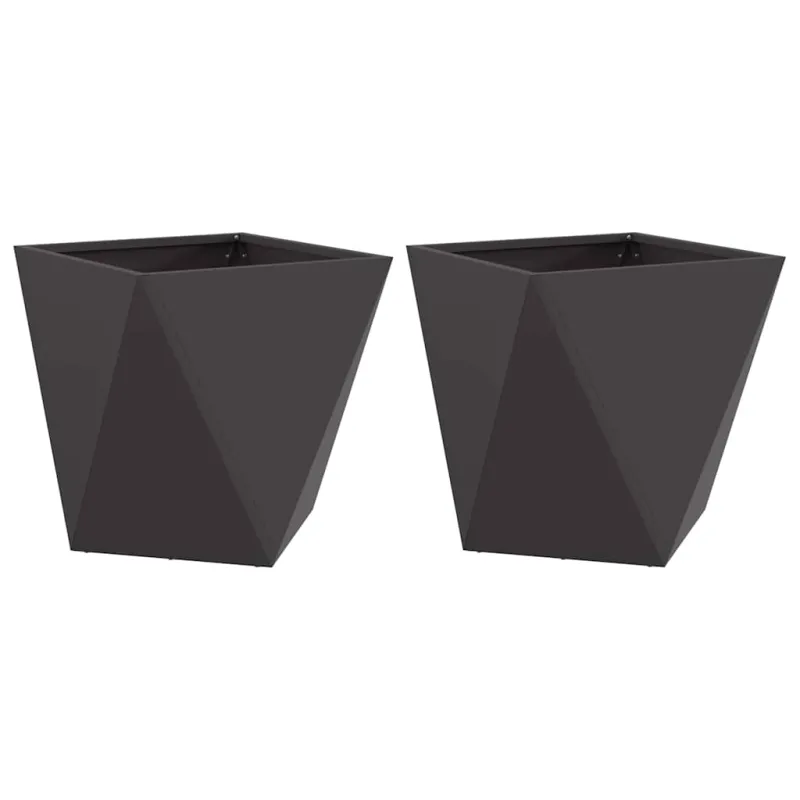 Lovelis 2 pcs Juoda 40 x 40 x 40 cm Plienas