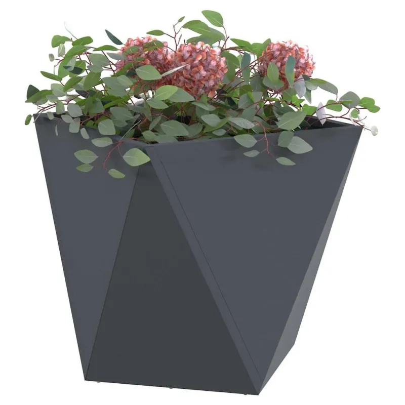 Lovelis 2 pcs Antracitas 40 x 40 x 40 cm Plienas
