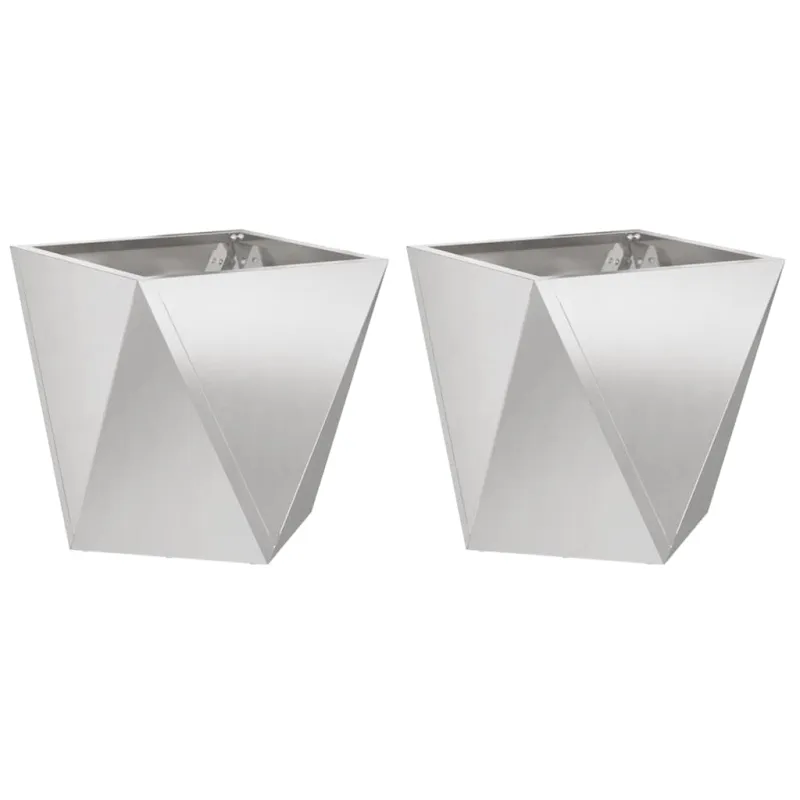 Lovelis 2 pcs Sidabro 40 x 40 x 40 cm Nerūdijantis Plienas
