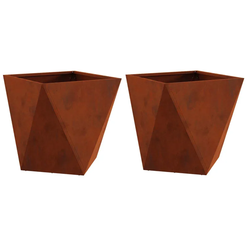 Lovelis 2 pcs Rūdijanti 40 x 40 x 40 cm