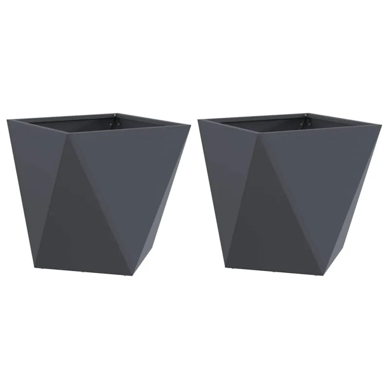 Lovelis 2 pcs Antracitas 50 x 50 x 50 cm Plienas