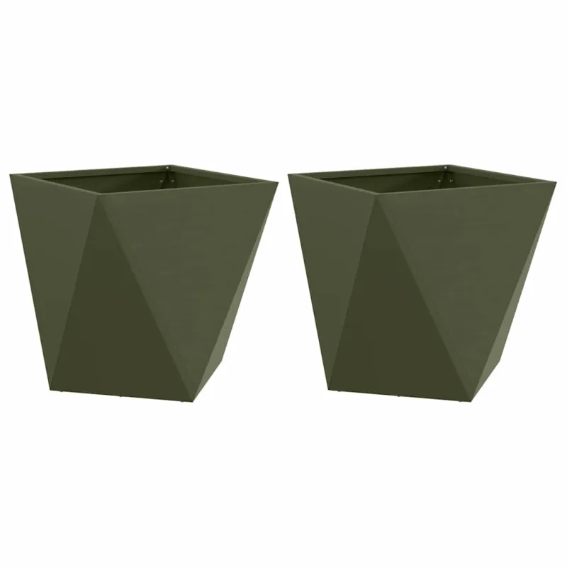 Lovelis 2 pcs Alyvuogių žalia 50 x 50 x 50 cm Plienas