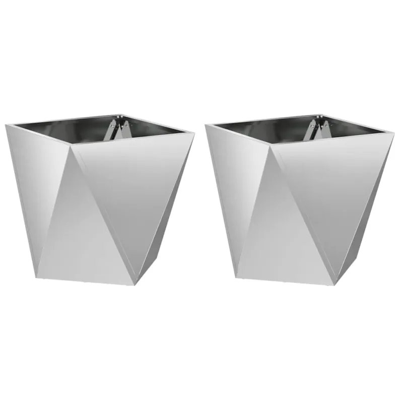 Lovelis 2 pcs Sidabro 50 x 50 x 50 cm Cinkuota plienas