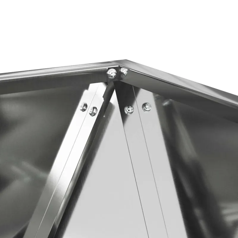Lovelis 2 pcs Sidabro 50 x 50 x 50 cm Cinkuota plienas