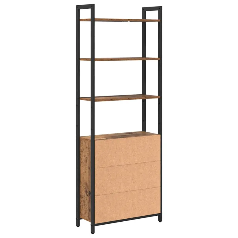 Knygų spinta Senovinis medis 60 x 24 x 161 cm Apdirbta mediena