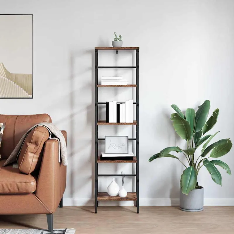 Knygų lentyna Rūkyta ąžuolas 40 x 29,5 x 149 cm
