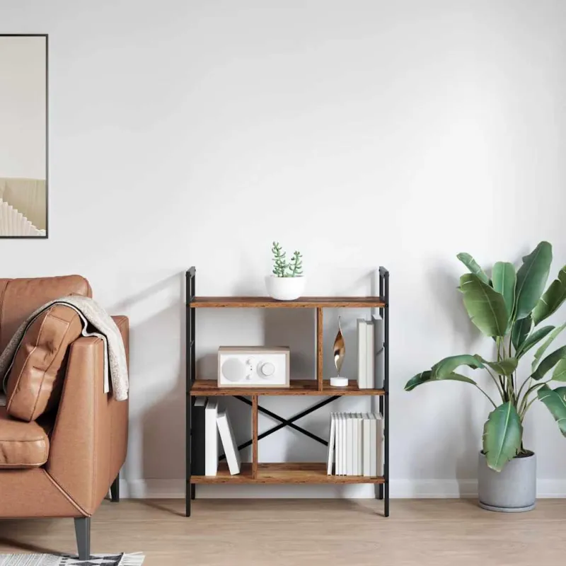 Knygų lentyna Senovinis medis 75 x 30 x 91 cm Apdirbta mediena