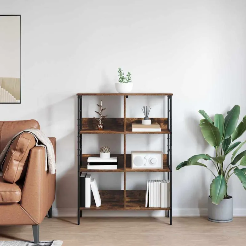 Knygų lentyna Rūkyta ąžuolas 82 x 32 x 112 cm Apdirbta mediena