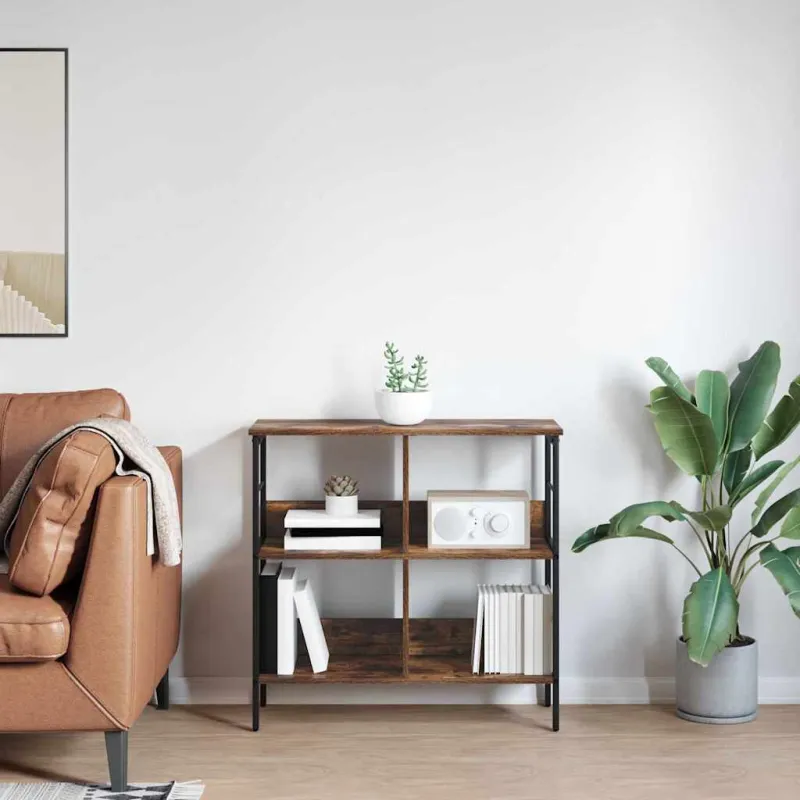 Knygų lentyna Rūkyta ąžuolas 82 x 32 x 79 cm Apdirbta mediena