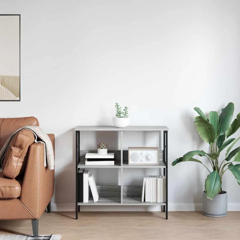 Knygų lentyna Pilkas Sonoma 82 x 32 x 79 cm Apdirbta mediena