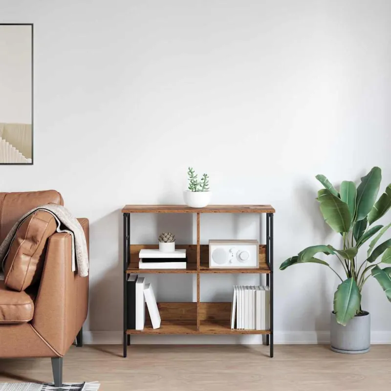 Knygų lentyna Senovinis medis 82 x 32 x 79 cm Apdirbta mediena