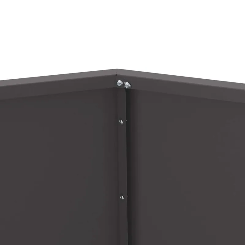Lovelis 2 pcs Juoda 100 x 100 x 80 cm Plienas