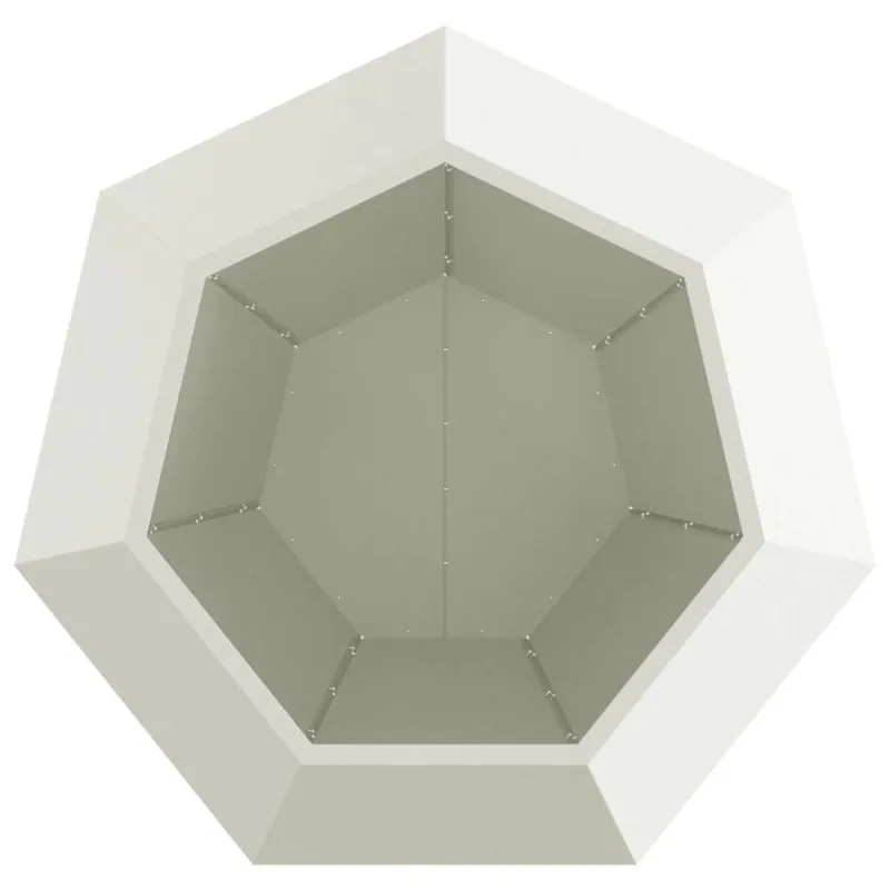 Lovelis Balta 100 x 100 x 80 cm Plienas