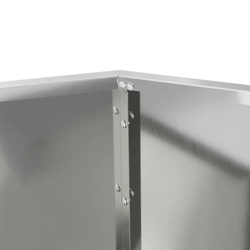 Lovelis Sidabro 100 x 100 x 80 cm Cinkuota plienas